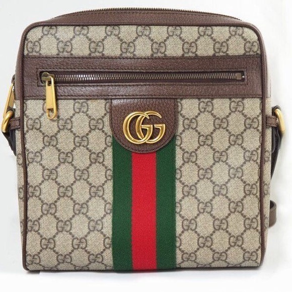 Gucci Handbags - GUCCI Ophidia Small Messenger Bag Crossbody Shoulder Bag GG Pattern Canvas Beige